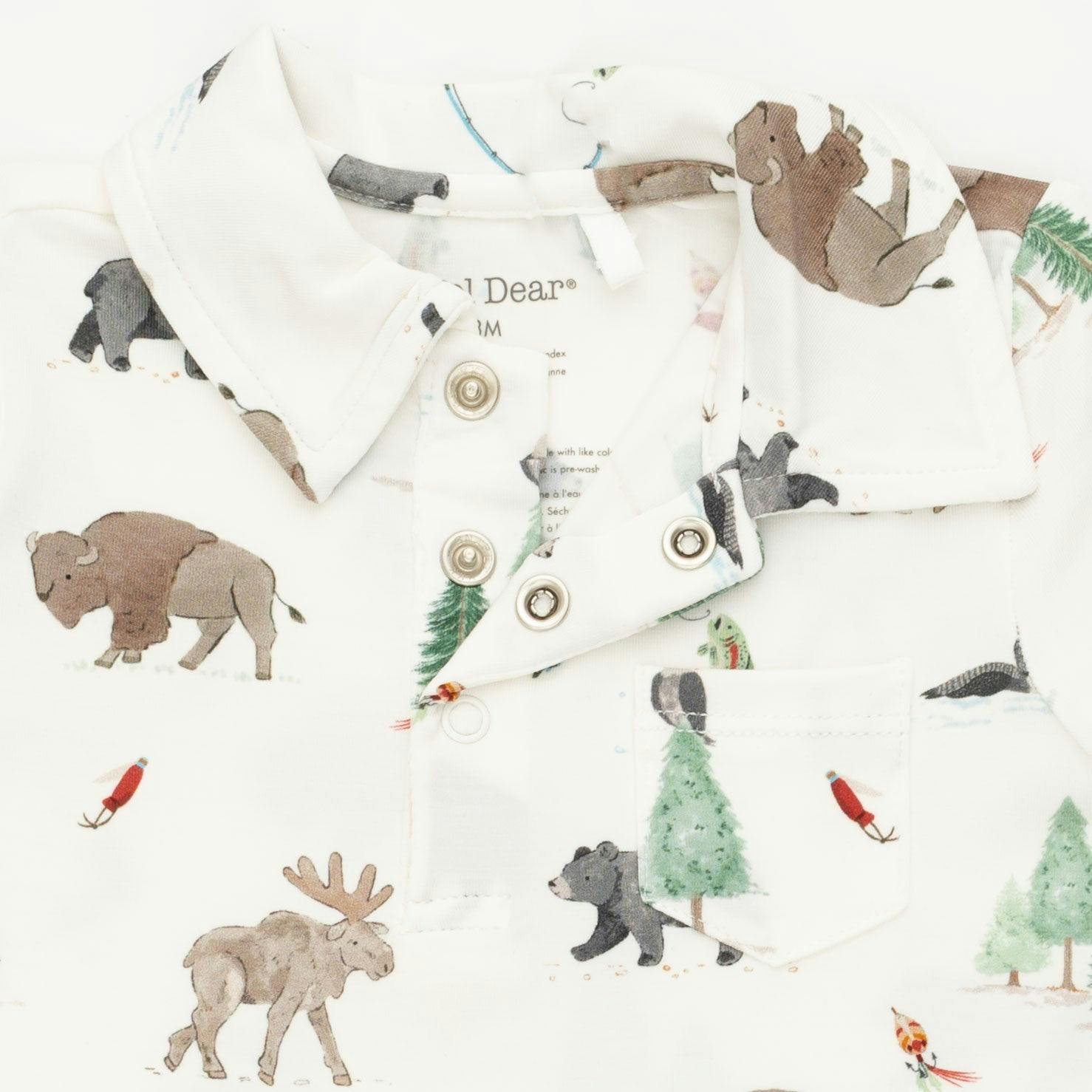 Northern Woodland Animals - Polo Romper