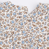 Hazel Floral - Ruffle Sleeve Snap Romper
