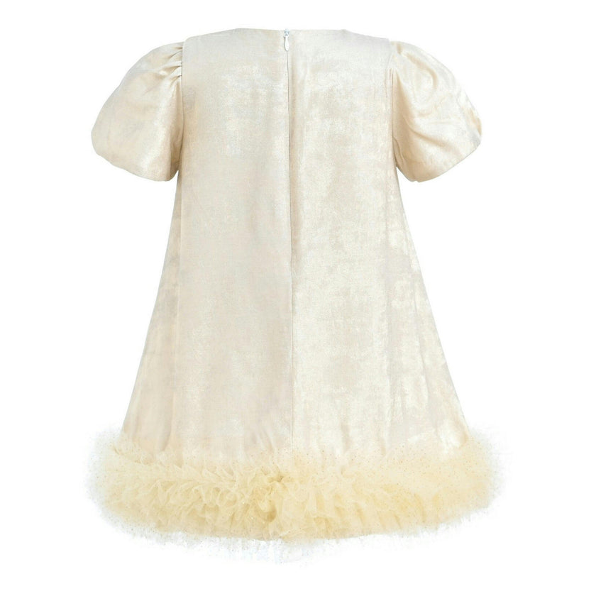 Champagne Teacup Frill Dress