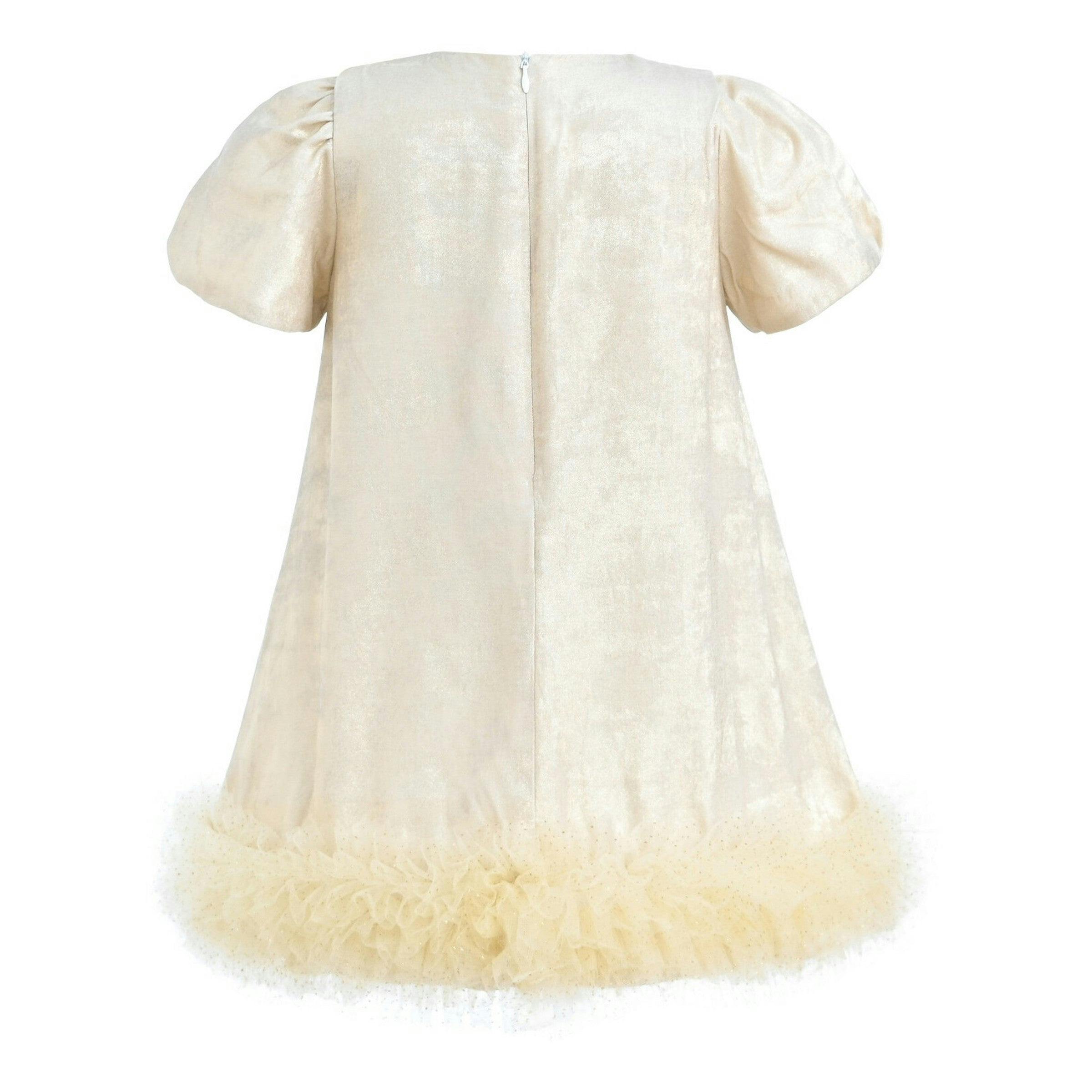 Champagne Teacup Frill Dress