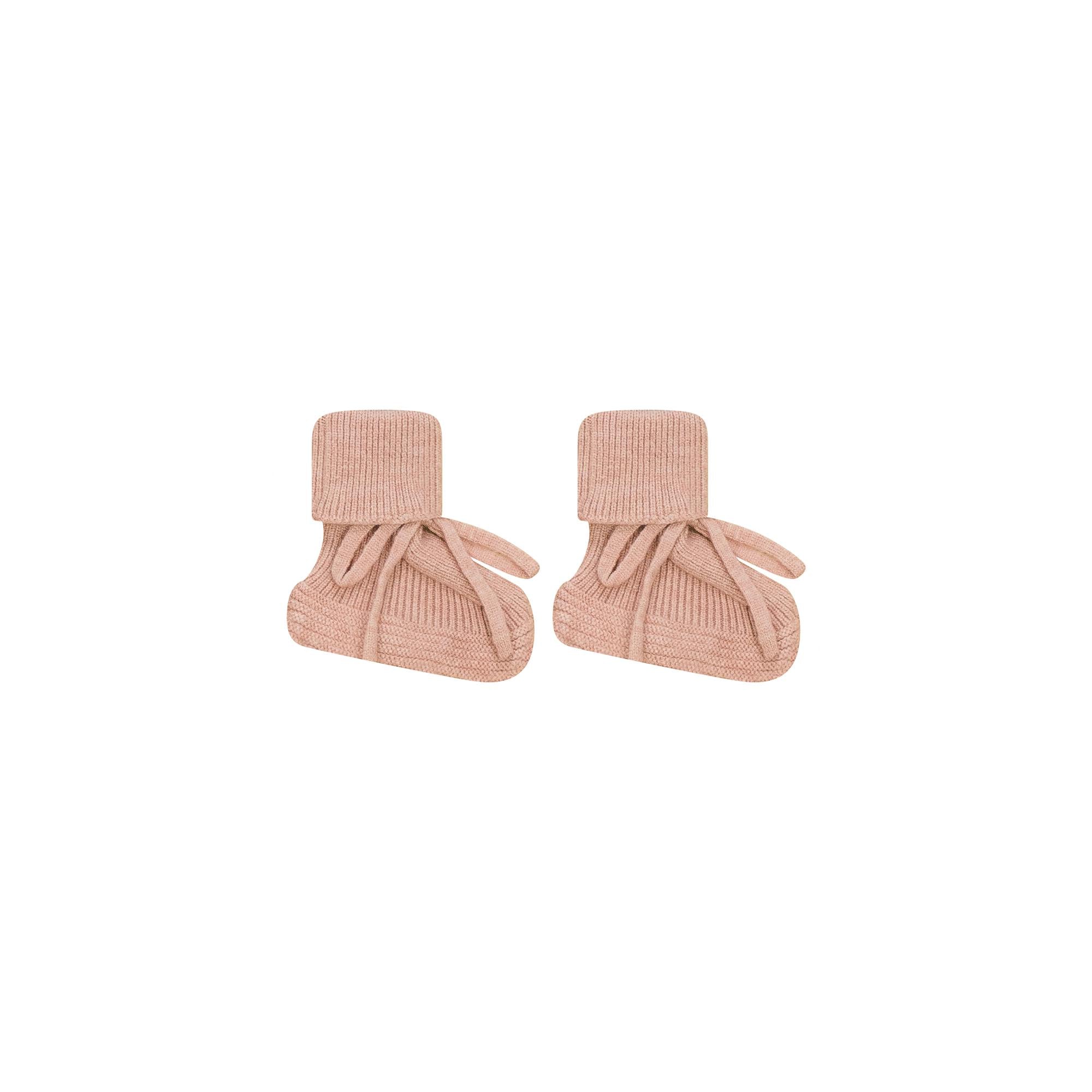 Knitted Polyester-Viscose Blend Booties