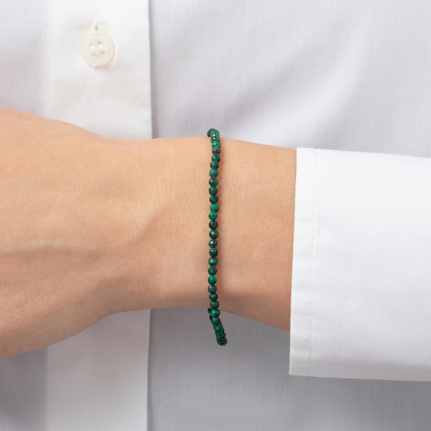 Malachite Bead Bracelet