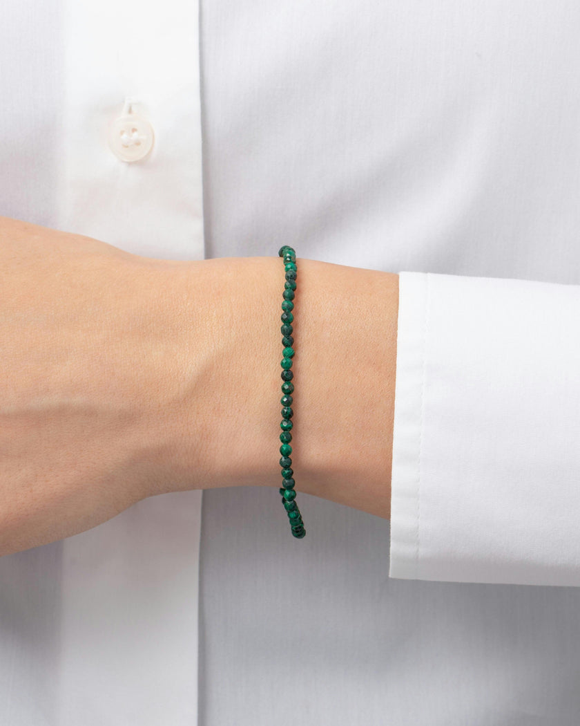 Malachite Bead Bracelet