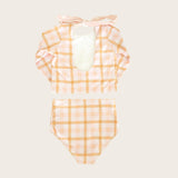Sunkissed Plaid Two Piece Long Sleeve