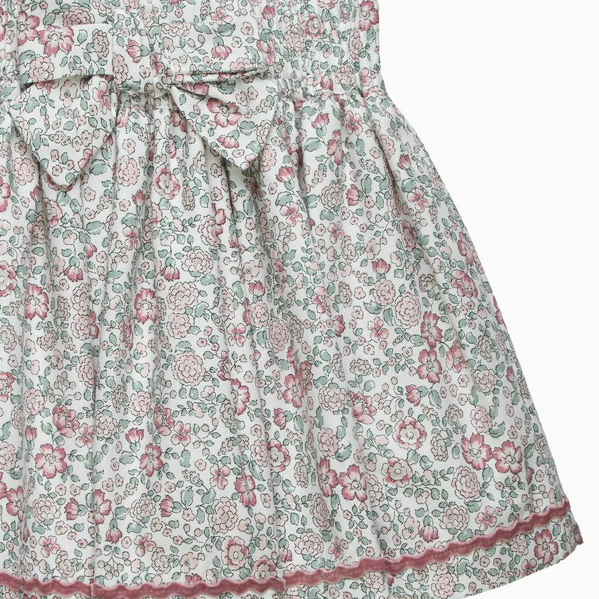 Arabella Floral Ric-Rac Skirt in Pink