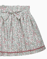 Arabella Floral Ric-Rac Skirt in Pink