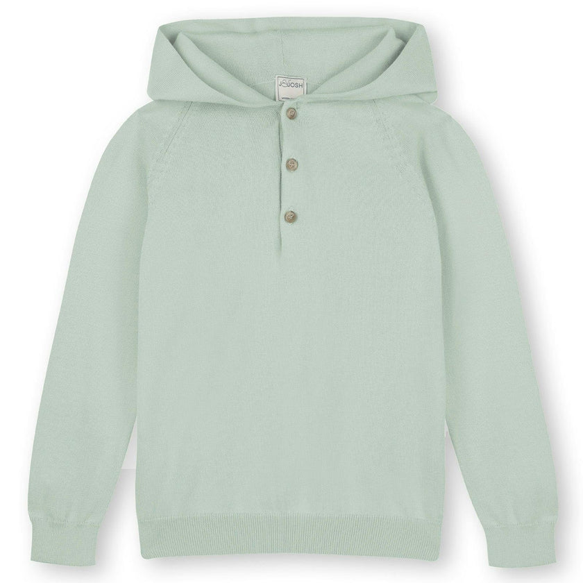 Pale Green Cotton Hoodie