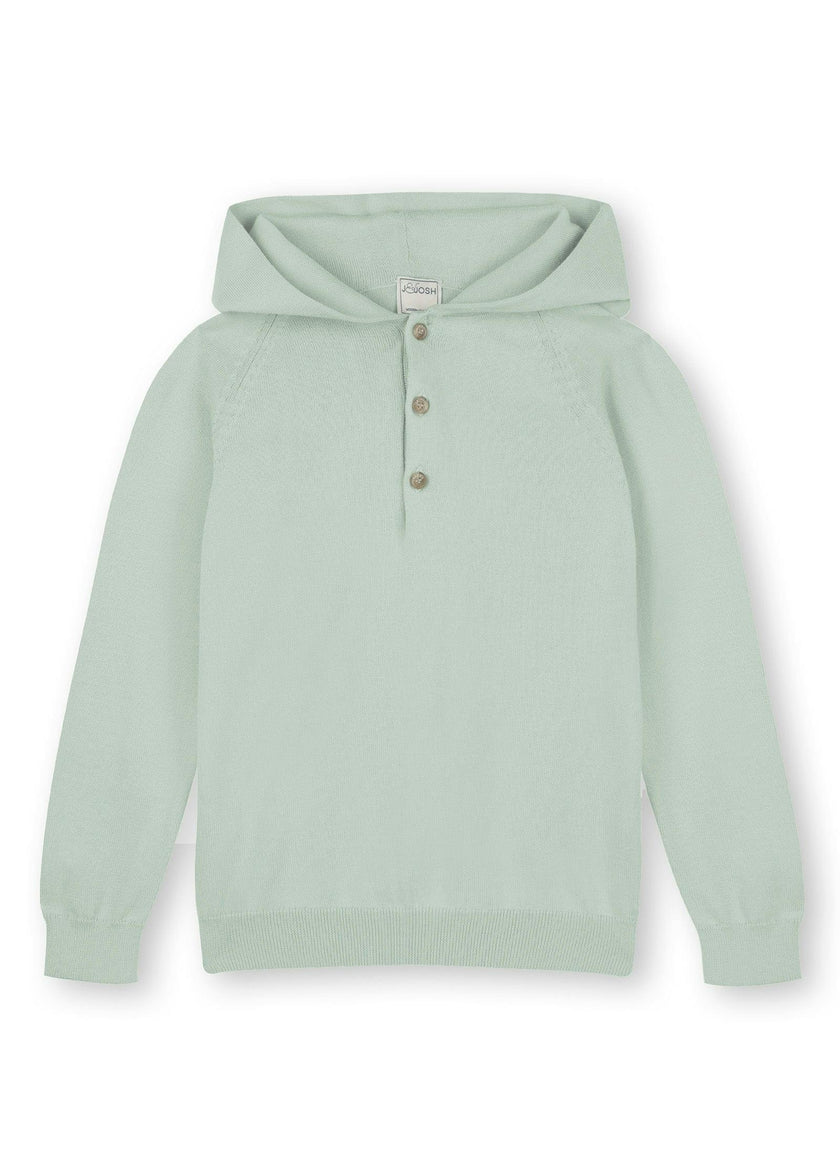 Pale Green Cotton Hoodie