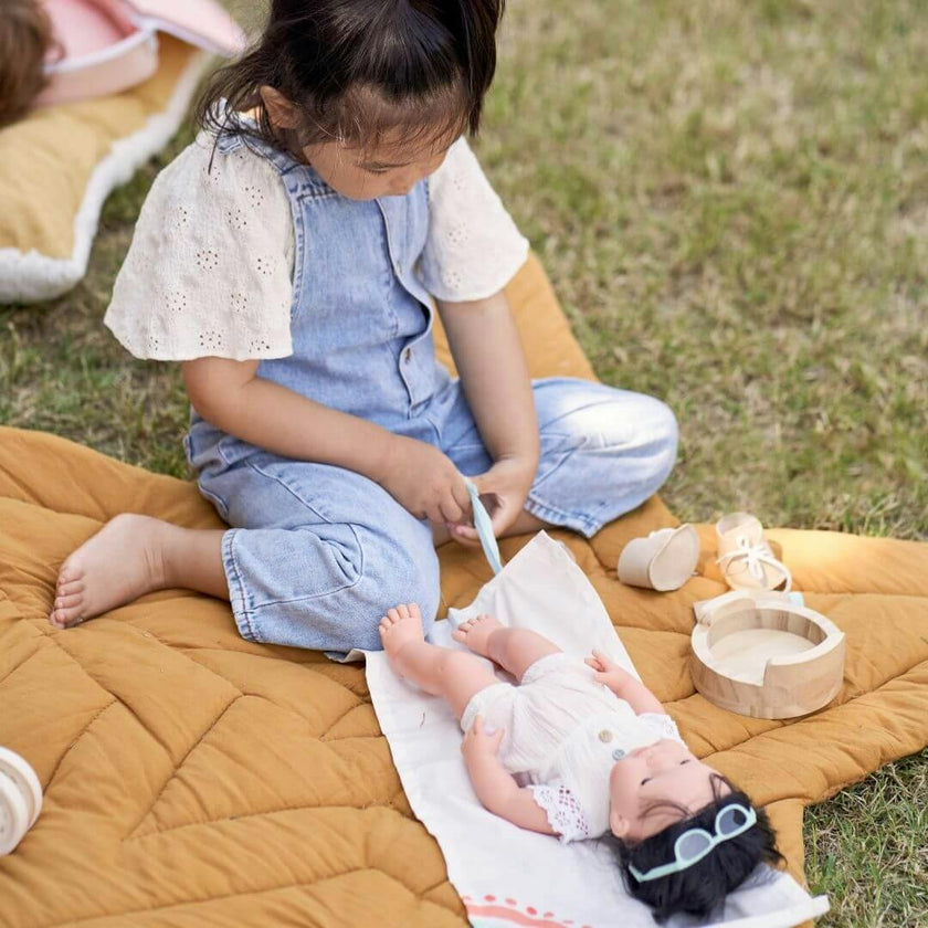 Wooden Care Set Doll Accessory Play Set for Potty Training