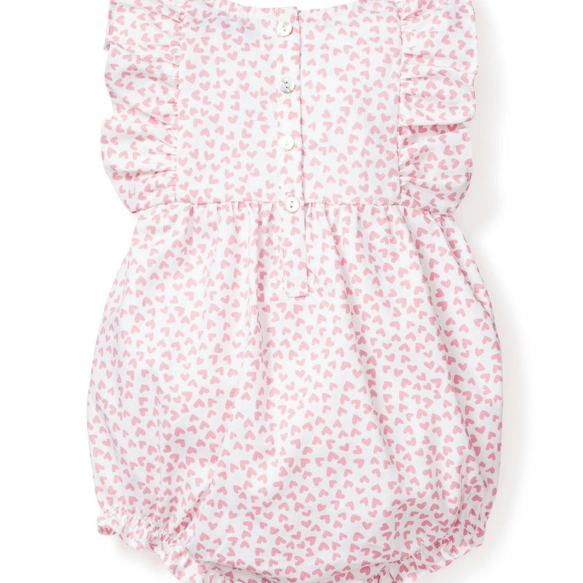 Baby's Twill Ruffled Romper in Sweethearts