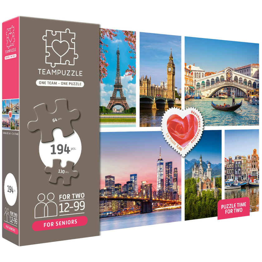 TeamPuzzle: Cities - 194pc
