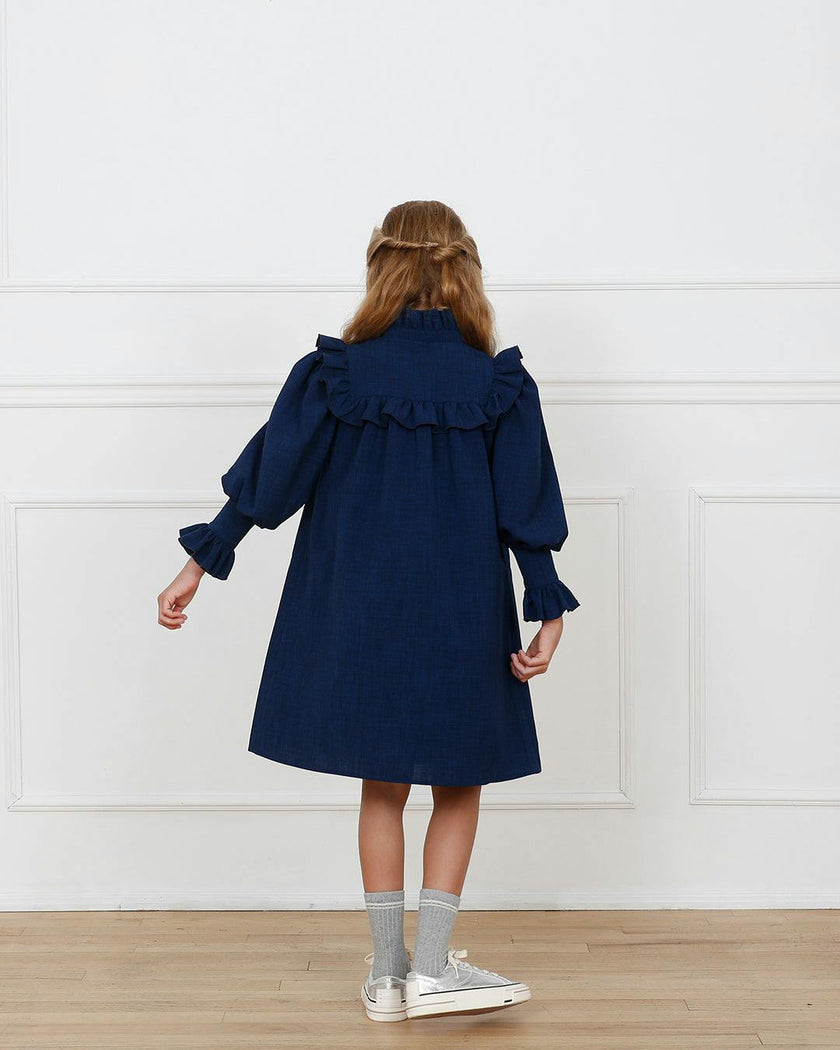 Brigitte dress (dark sapphire blue)