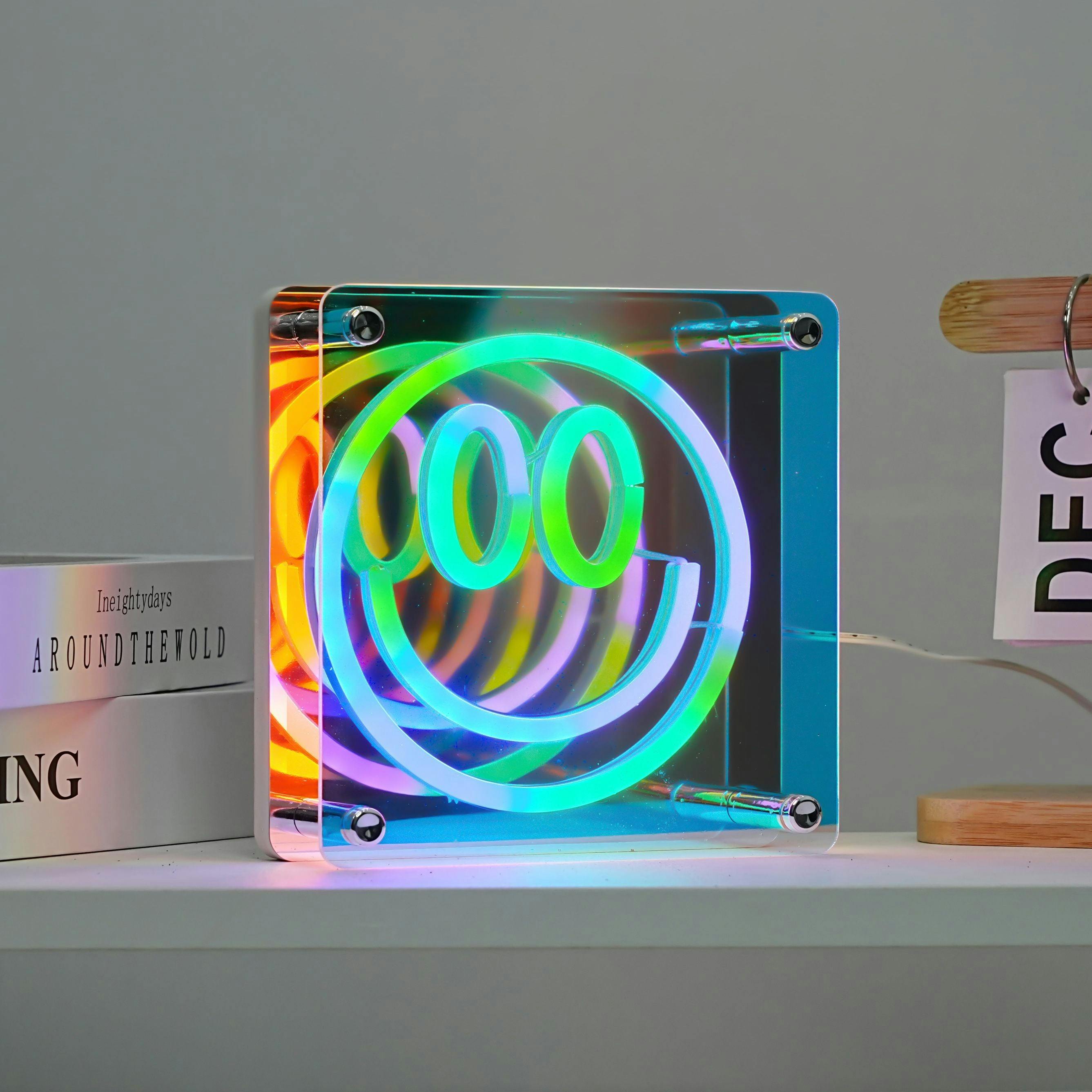 Neon Smile 3D Light Effect