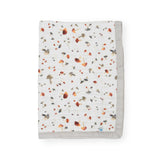 Cotton Muslin Baby Quilt - Mushrooms