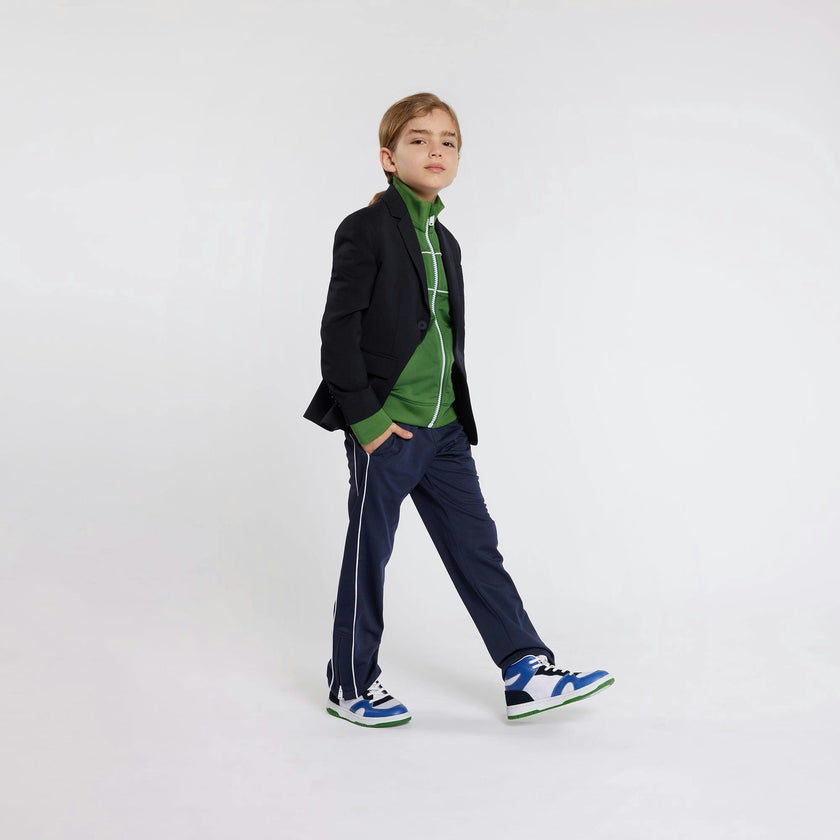 Green Logo Zip Up Sweatshirt