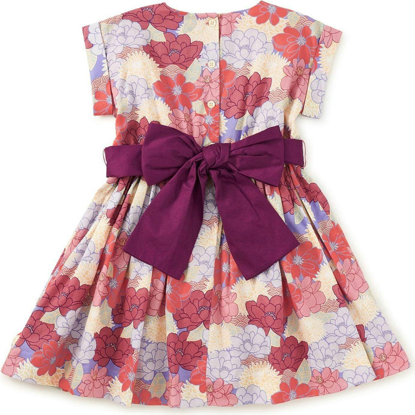 Organdy Sash Dress, Gold