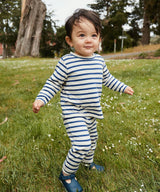 Andy Baby Legging, Navy Stripe