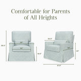 Namesake Morris & Co. x Namesake Crawford Pillowback Comfort Swivel Glider
