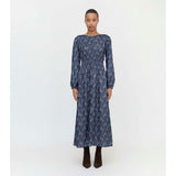 The Rosely Dress - Navy Cala Paisley