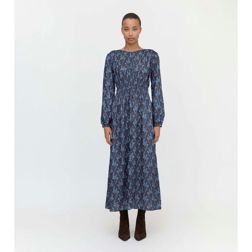 The Rosely Dress - Navy Cala Paisley
