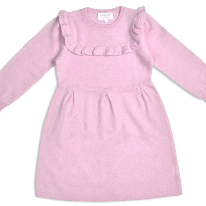 Ruffled Bib Dress| cashmere/ merino