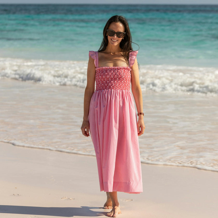 The Kate Dress in Sconset Stripe