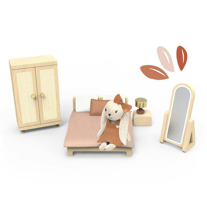 Doll House Bedroom set incl. 1 character