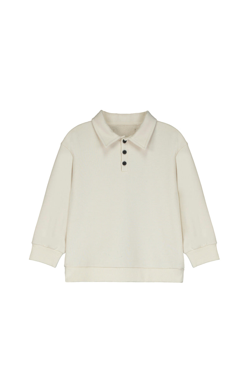 Fleece Polo Cream