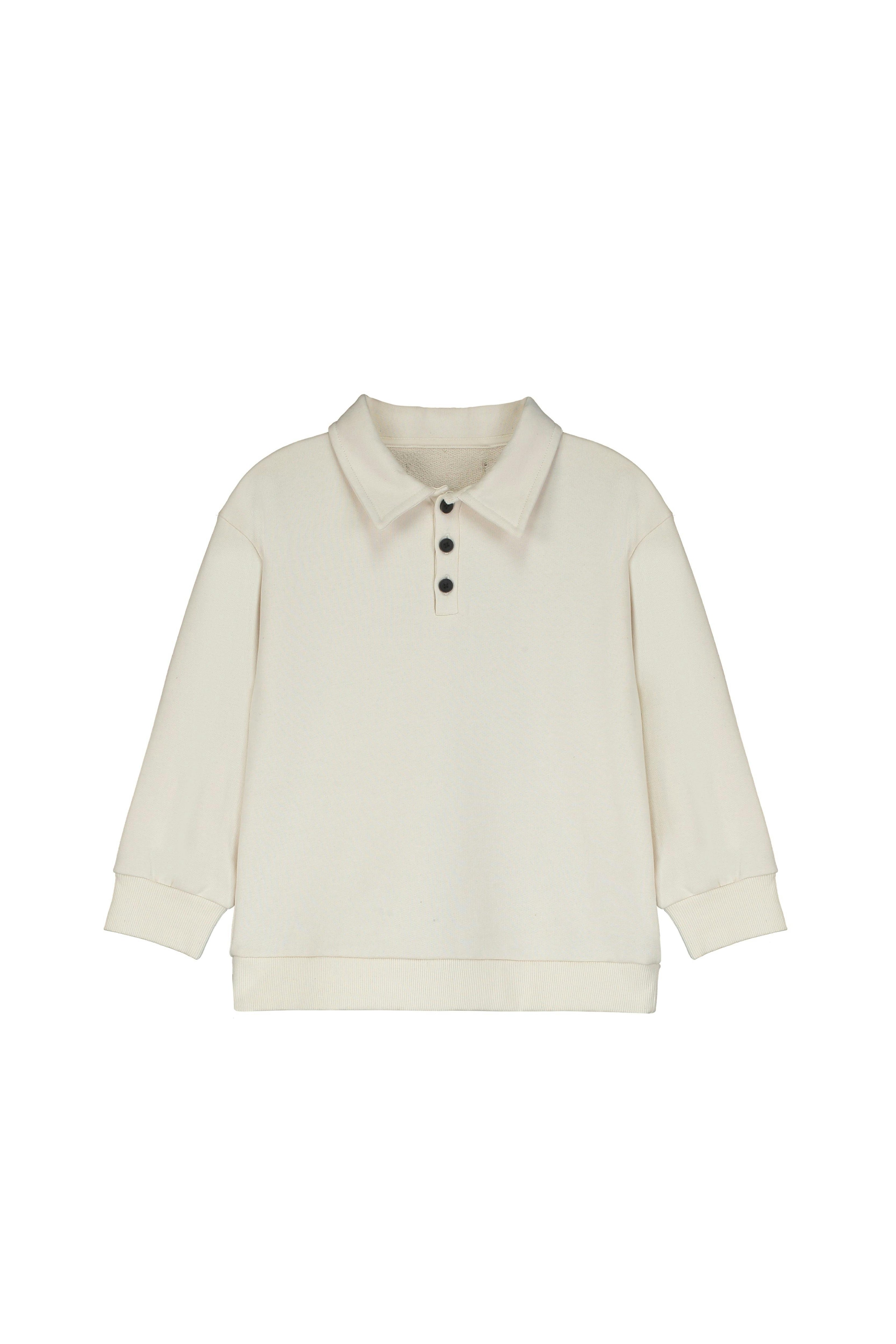 Fleece Polo Cream
