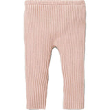 Fine Ribbed Knit Slim Fit Pants