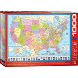 Map of the United States - 1000 pc Puzzle