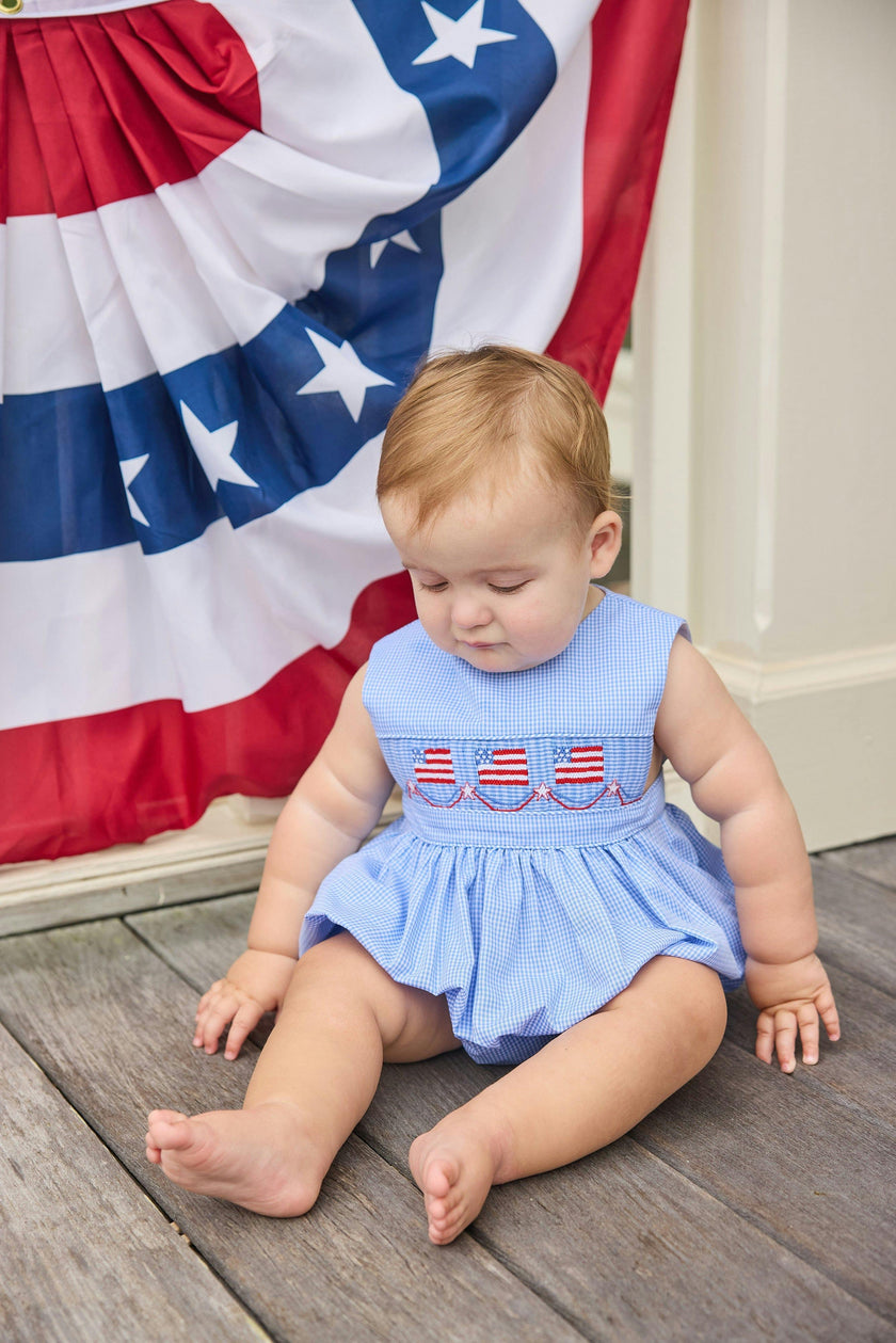 Smocked Apron Bubble - Flags