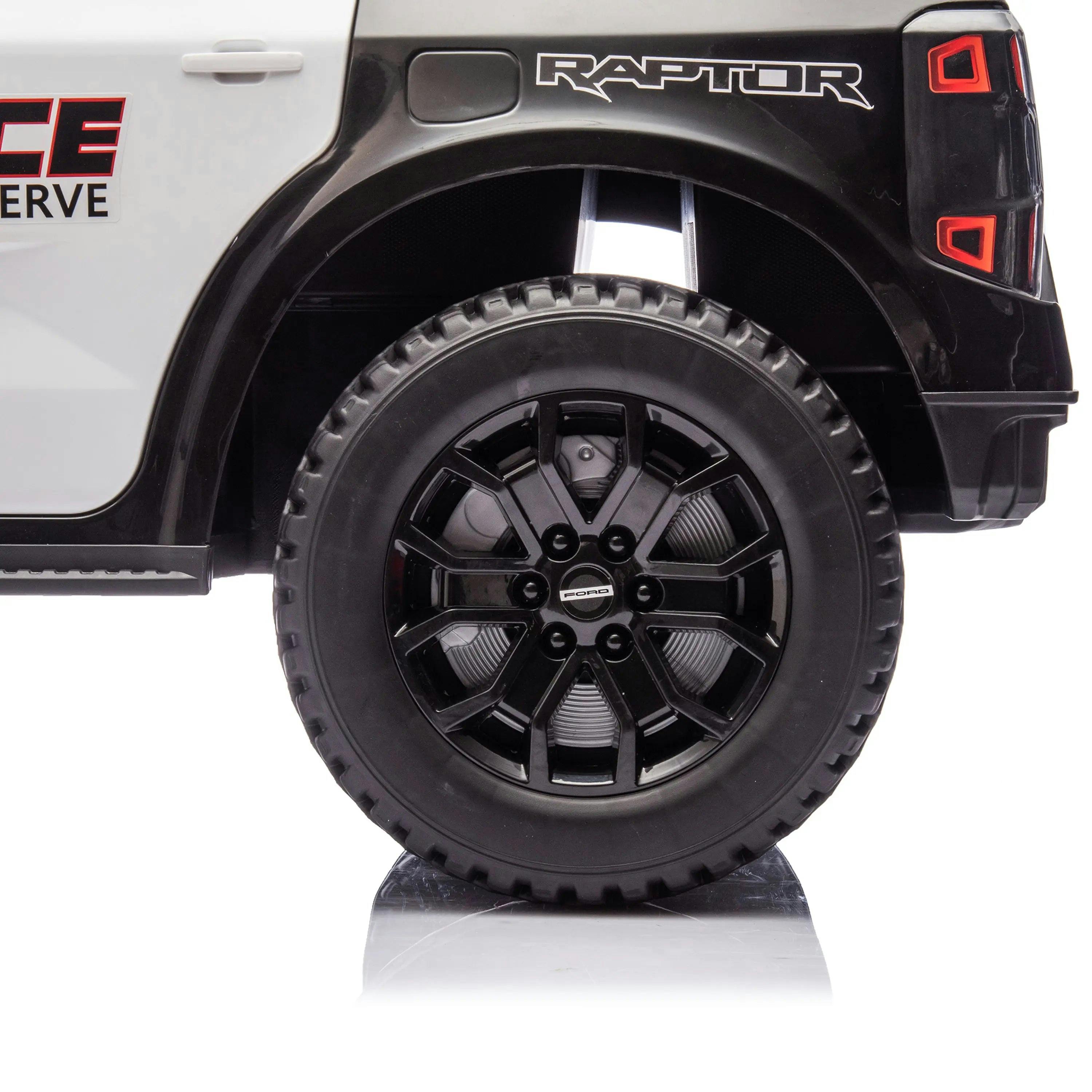 12V Licensed Ford Raptor Police Interceptor Kids Ride-On Truck
