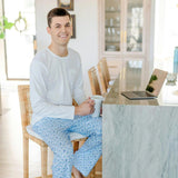 Brent Men's Hangout Pant - Penguin Party Blue