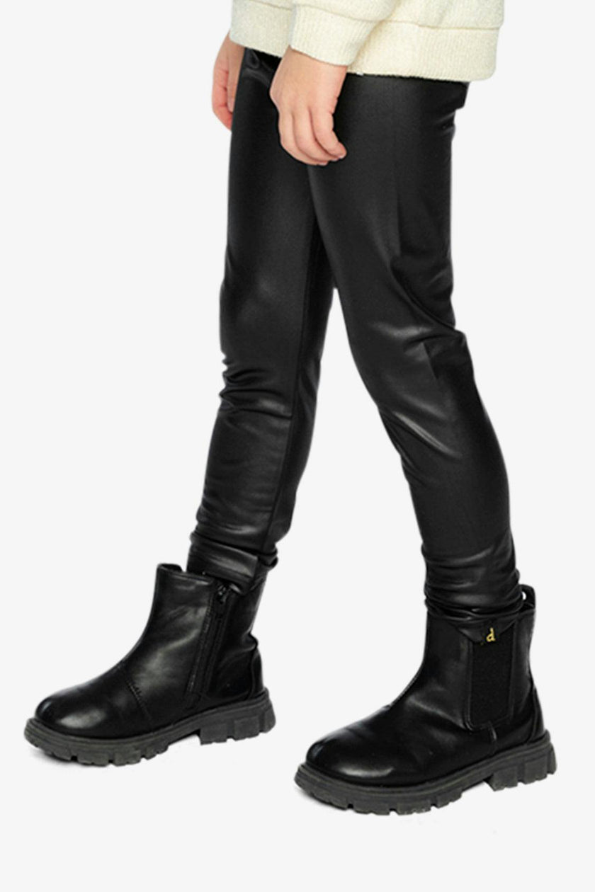 Faux Leather Leggings Black