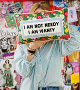 Not Needy Needlepoint Pillow