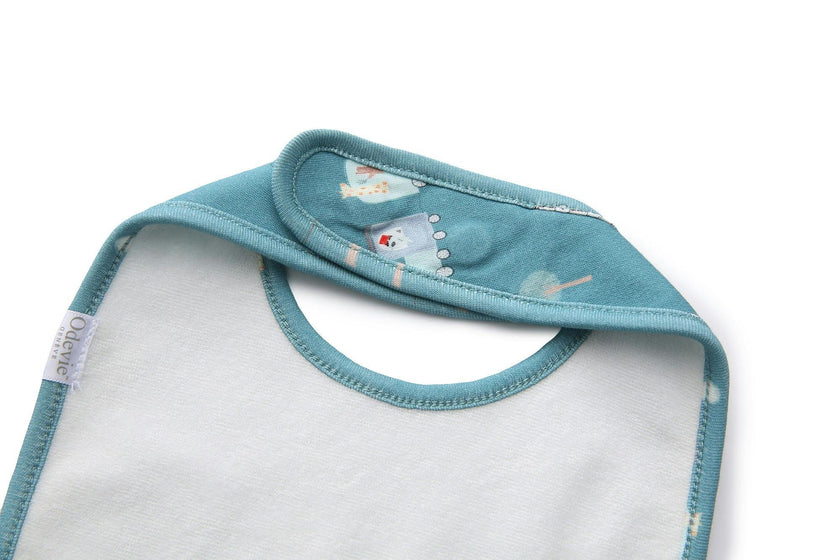 Magnetic Bib 2-Pack - Le Petit Express Green