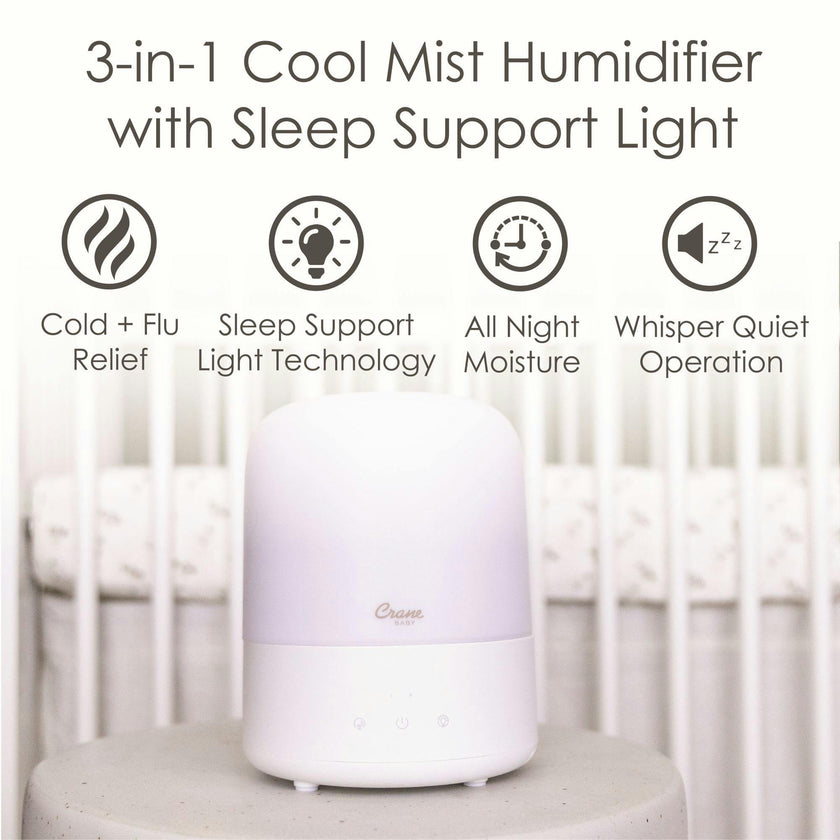 3-in-1 Humidifier for Baby Nursery, 0.5 Gal., Sleep Support Night Light & Aroma Diffuser