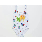 BLOSSOM BIRDS SWIMSUIT WHITE