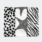 Animal Print Muslin Burp Cloths