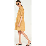 Lanai Popover Dress in Golden Eyelet