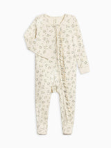 Neve Ruffle Zipper Footie