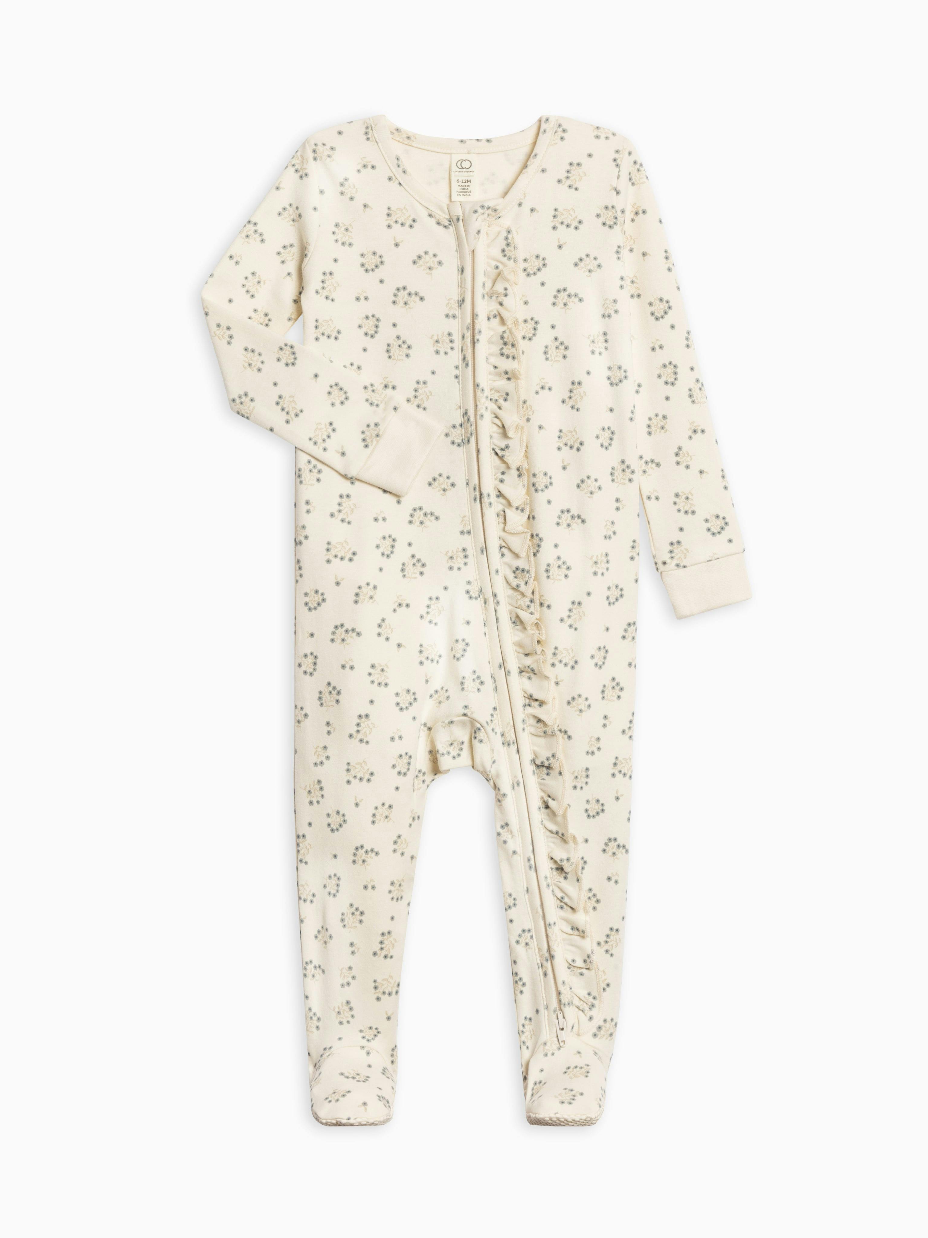 Neve Ruffle Zipper Footie