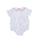 Baseball Stripe - Classic Box Pleat Bubble