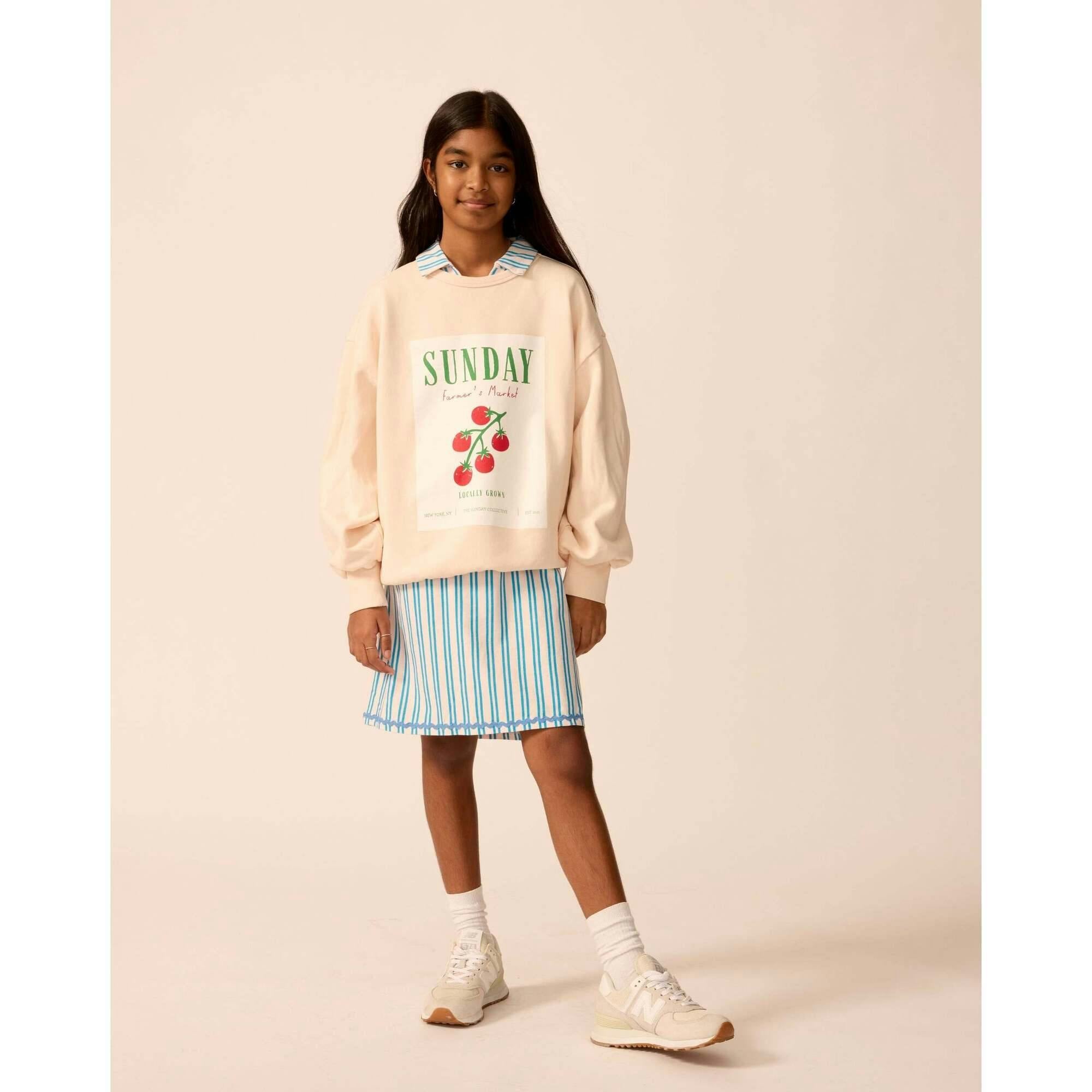 Organic Weekend Sweatshirt in Peach