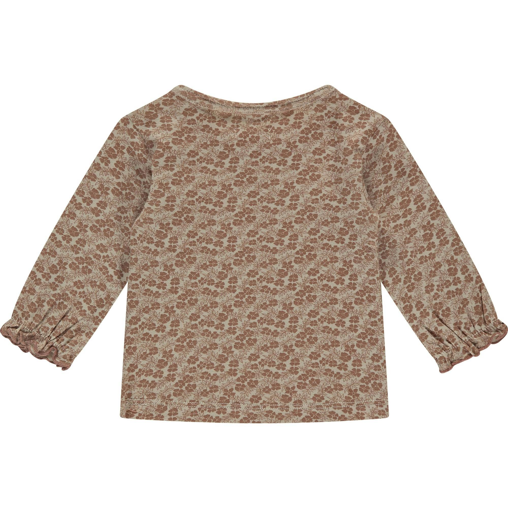 Allover Floral Long Sleeve Top