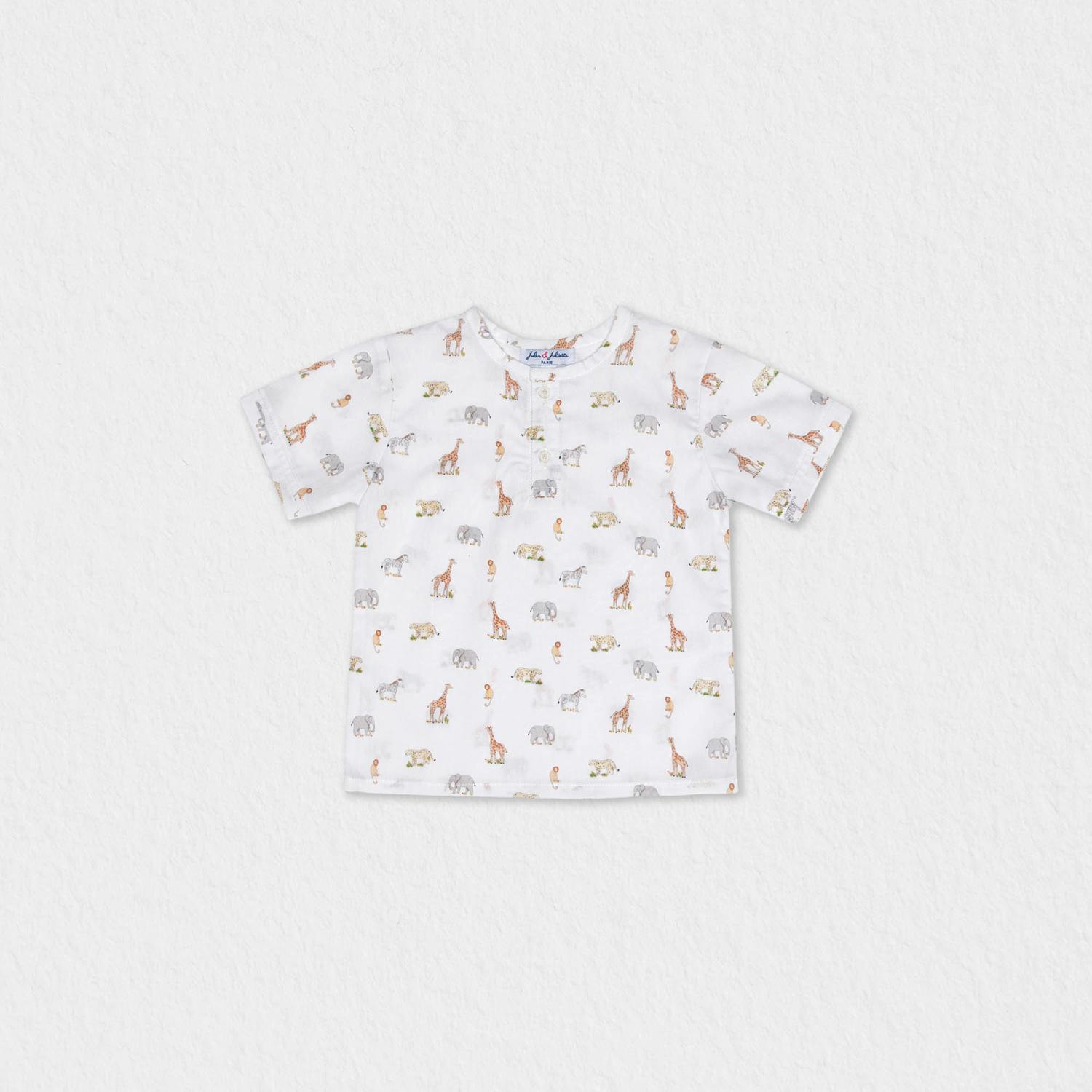 Alfred Baby T-shirt Short Sleeve, Off-White Jungle