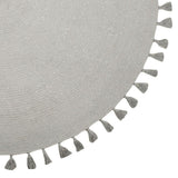 Josephine Hand-Woven Tassel Braided Round Rug