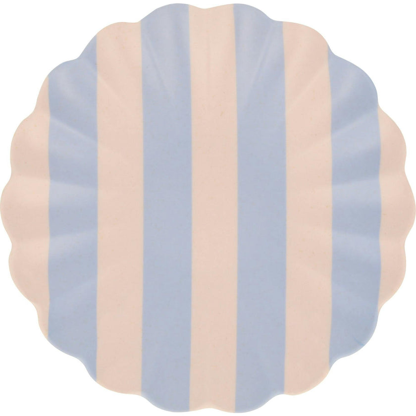 Stripy Reusable Bamboo Small Plates