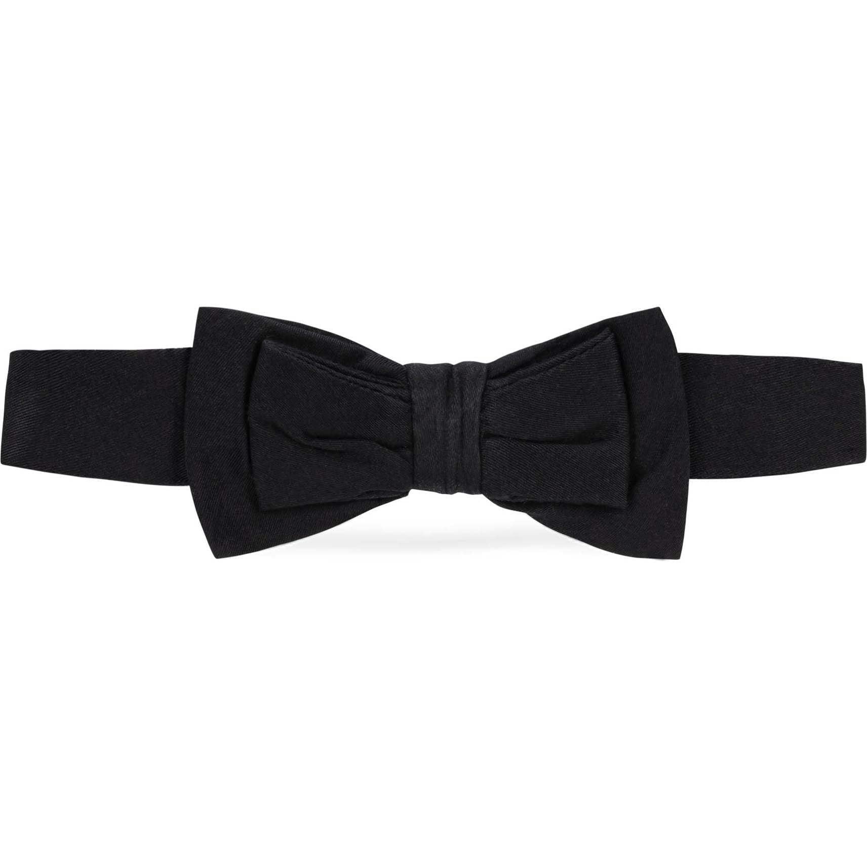 Classic Sateen Bow Tie, Black